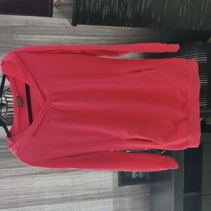 Coral tunic with hood